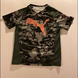 Boys youth medium 10-12 Puma camouflage shirt